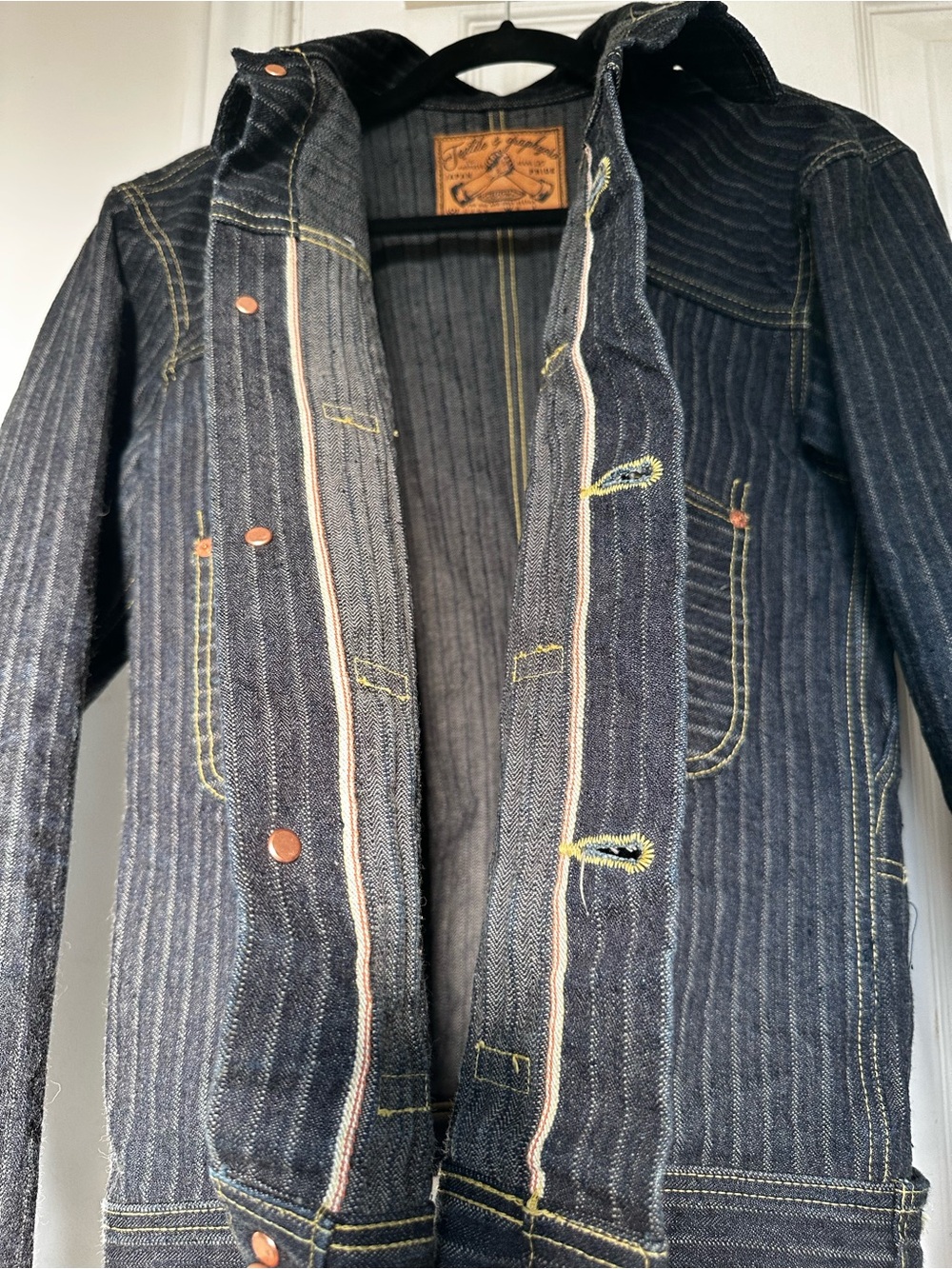 Graphzero Herringbone Selvedge Denim Jacket - Picture 7 of 12